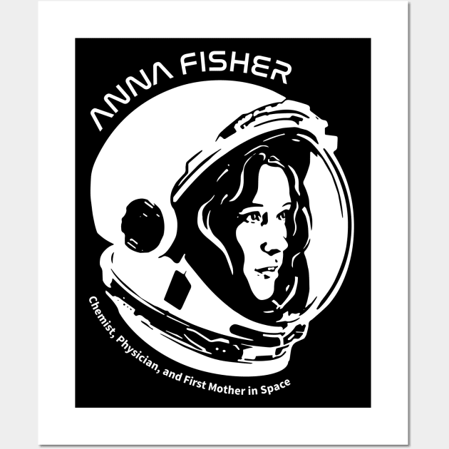 Women in Space: Anna Fisher Wall Art by photon_illustration